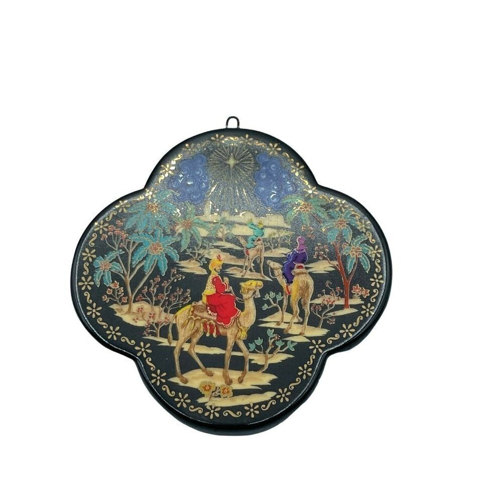 Vtg 1993 Hallmark Christmas Ornament “We Three Kings Of Orient...” Hand Painted